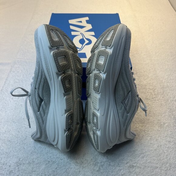Hoka One One HOKA Bondi 9 Stardust Silver White Women 9.5 B Excellent Condition - Picture 3 of 14